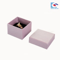 Caja de papel rígida hermosa del color rosa de la joyería del anillo del anillo